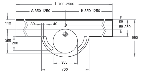 asymmetrischer Waschtisch 07