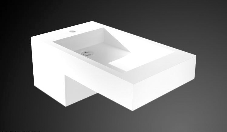 außergewöhnliches Waschbecken für Gäste WC auf Maß