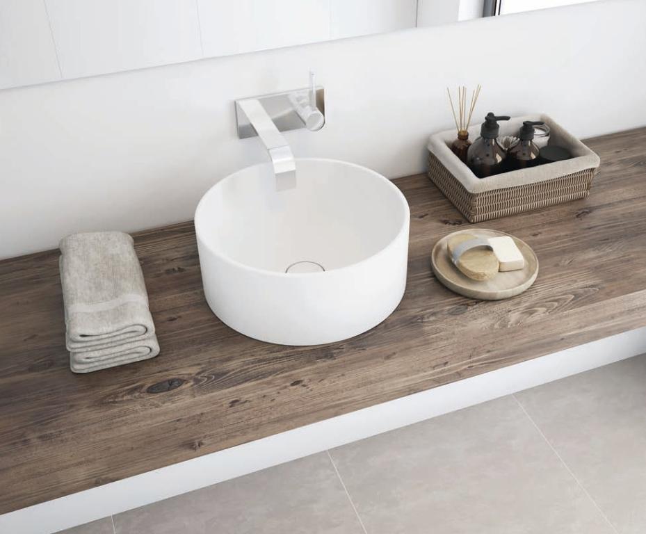 Design Waschbecken für Gäste WC individuell aufgemessen