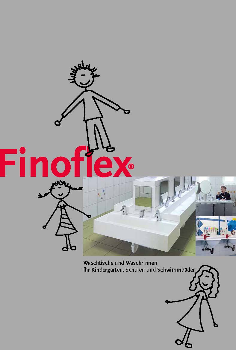 Finoflex Waschtische und Waschrinnen für Kindergärten und Schule