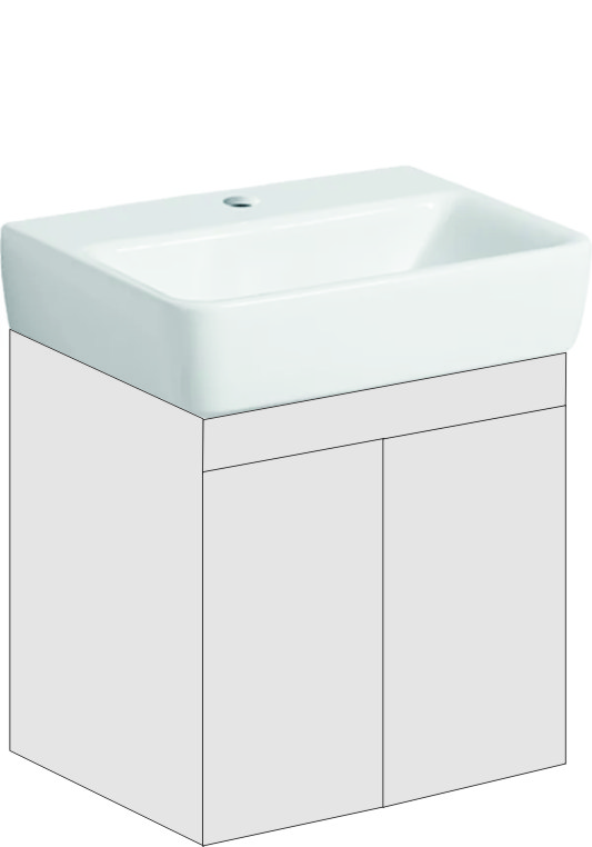 Renova Nr. 1 Plan Unterschrank Farbe Grau
