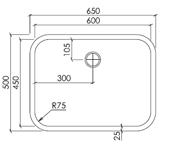 Laborwaschbecken UBL65